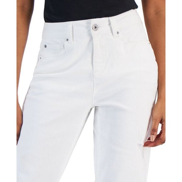 I.N.C. International Concepts Size 2 / 26 Mid Rise Ripped Boyfriend Jeans NWOT - Picture 5 of 7